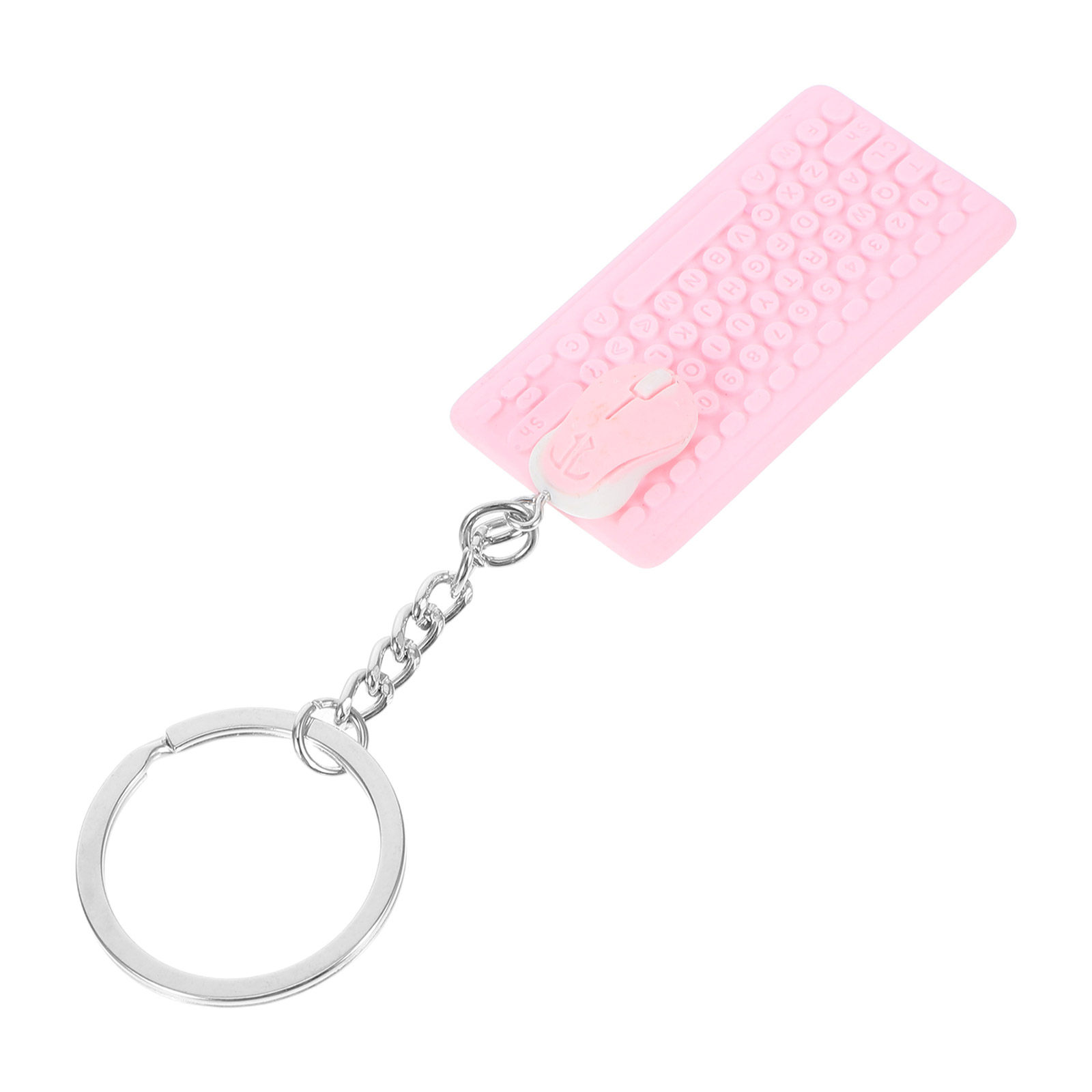 Kawaii Tech Accessories - Mini porte-clés clavier et souris, charm