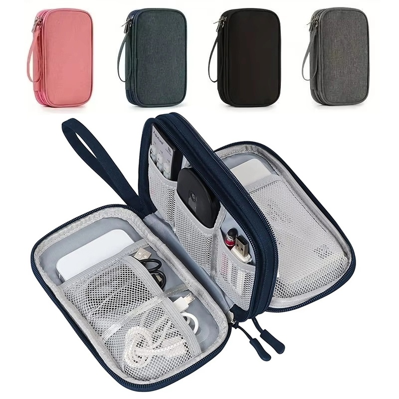 Tech Accessories Case - Sac de rangement étanche pour câbles