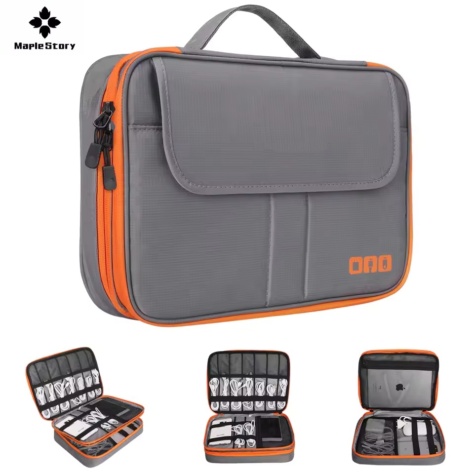 Tech Accessories Case - Pochette de rangement numérique double couche
