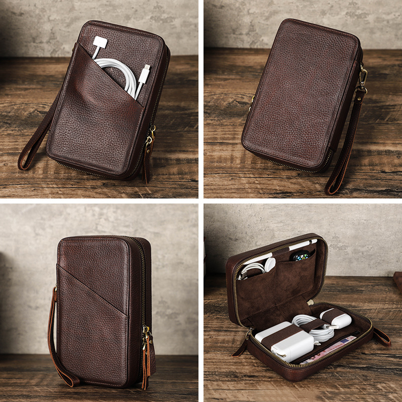 Sac organisateur vintage en cu - Tech Accessories Case avis et prix